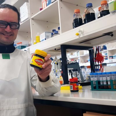 Dr Ben Schulz investigated claims that Vegemite can be used to brew beer.